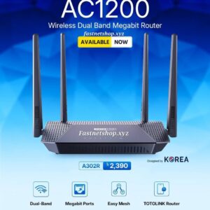 TotoLink A302R AC1200 Dual Band Megabit Router